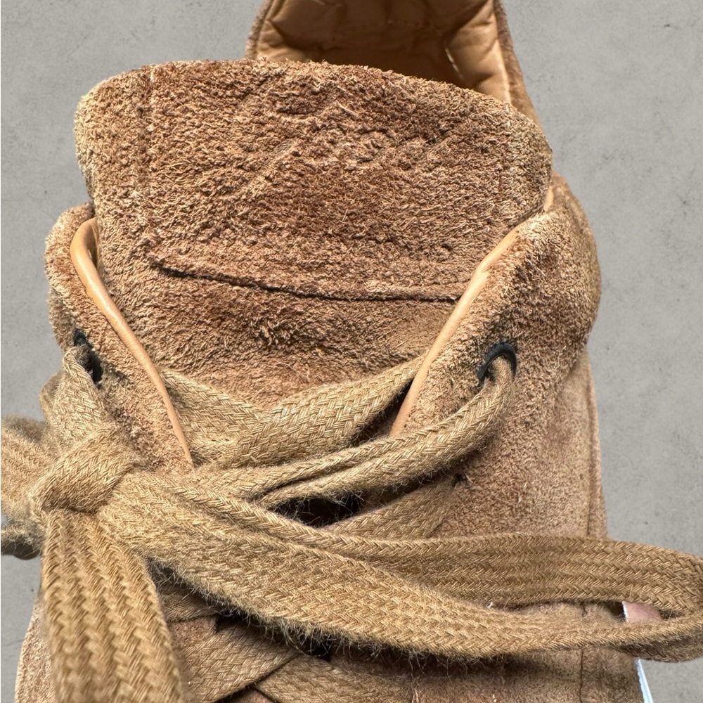 Good Fellas Men's Tan Suede Sneakers - Made in Italy - Picture 5 of 7